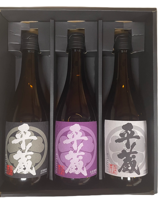 平蔵「白・黒・紅」　3本飲み比べギフトセット