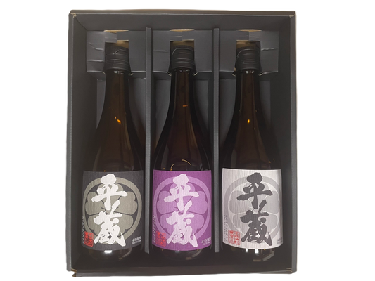 平蔵「白・黒・紅」　3本飲み比べギフトセット