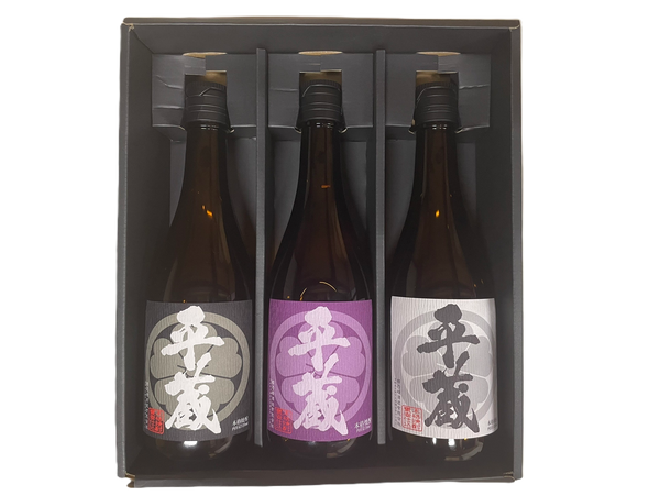 平蔵「白・黒・紅」　3本飲み比べギフトセット